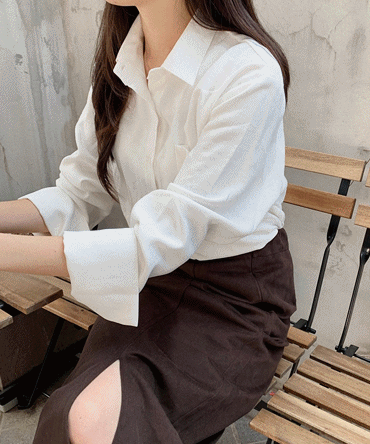 고퀄리티 루즈핏 커프스 셔츠 2color - 투데이앤드